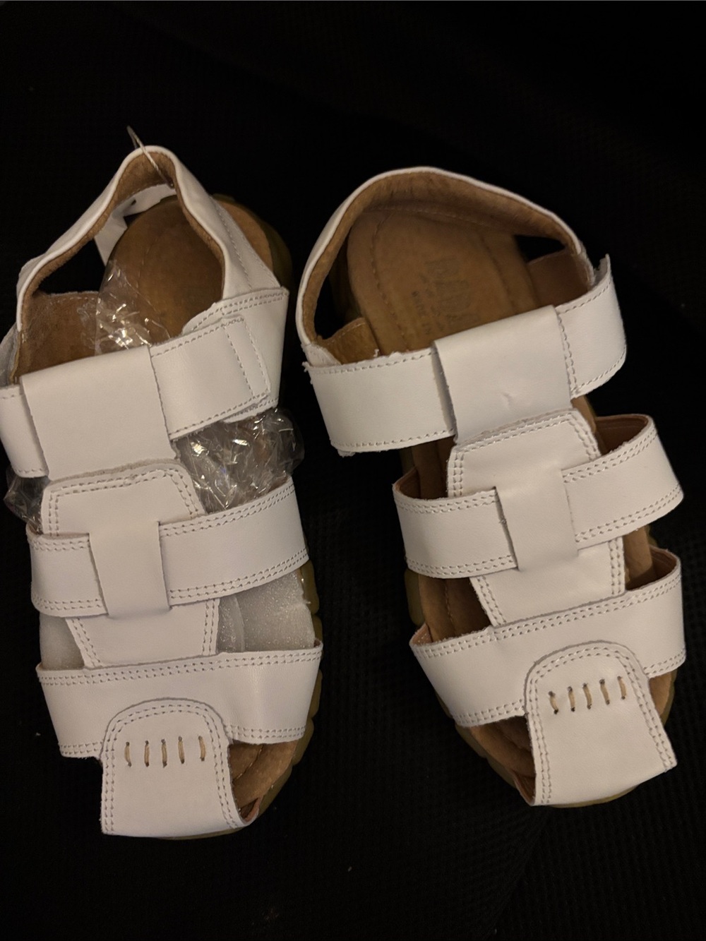 DADAWEN Girls Kid White Sandals Sz 35 NWT